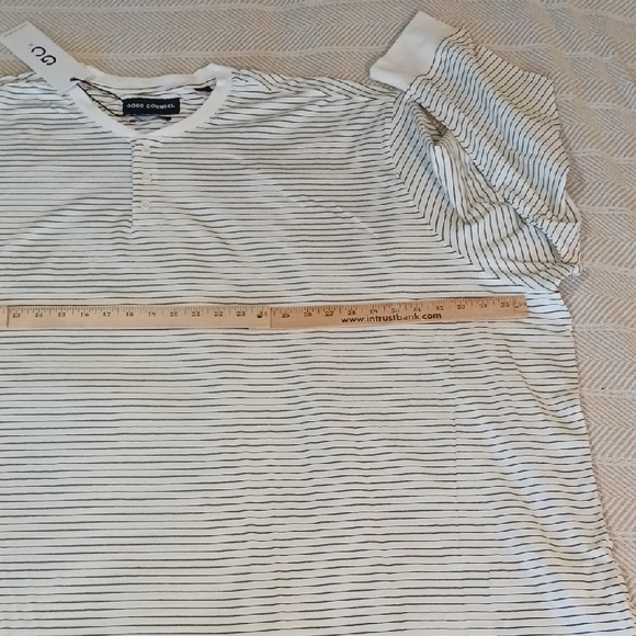 Good Counsel Striped Henley Shirt Size 7XL - Picture 4 of 9